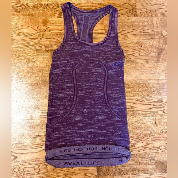 Lululemon🍋 Swiftly Tech Racerback Tank Size 2 Dark Adobe/White - Picture 3 of 7